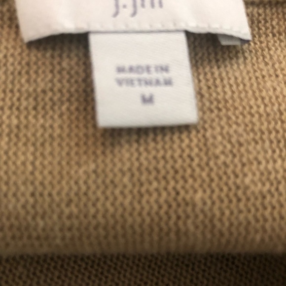 J.Jill Tan Tank/Cardigan Linen Blend 2PC Set W/ Fringe M Trendy - Picture 5 of 7